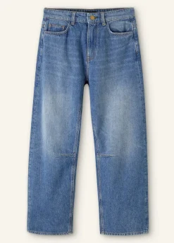 Clearance ME+EM Authentic Engineered-Leg Jean Mid Blue Wash