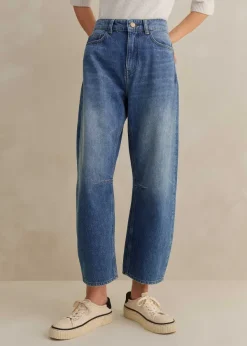 Clearance ME+EM Authentic Engineered-Leg Jean Mid Blue Wash