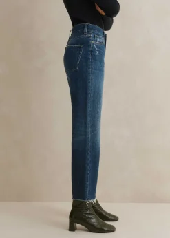 Hot ME+EM Authentic Relaxed Jean Dark Blue Wash