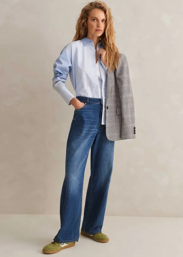 Discount ME+EM Baggy Low Rise Jean Authentic Mid Wash