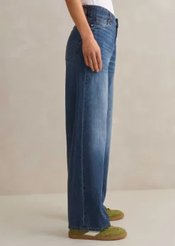 Discount ME+EM Baggy Low Rise Jean Authentic Mid Wash