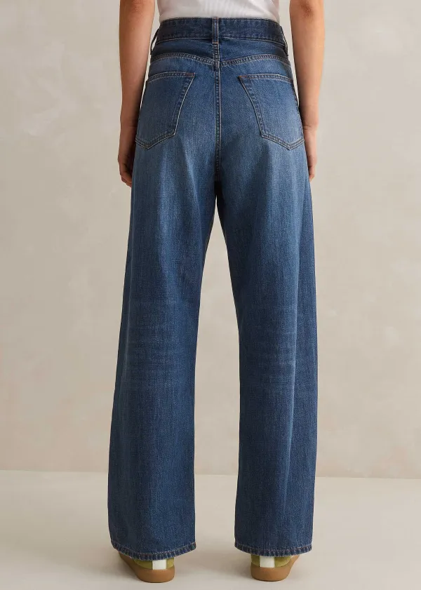 Discount ME+EM Baggy Low Rise Jean Authentic Mid Wash
