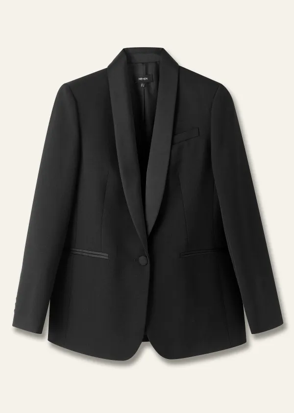 Clearance ME+EM Bracelet Sleeve Forever Tux Jacket Black