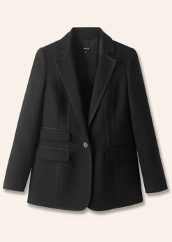 Online ME+EM Bracelet Sleeve Workwear Blazer Black