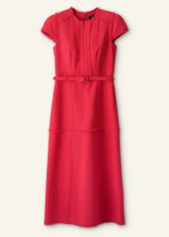 ME+EM Cap Sleeve Midi Dress