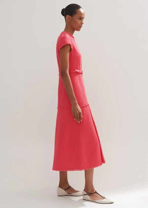 ME+EM Cap Sleeve Midi Dress