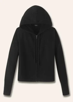 Best ME+EM Cashmere Relaxed Fit Box Zip Hoody Black