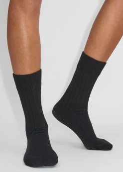 ME+EM Cashmere-Blend Socks Black