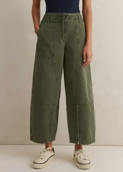 Best ME+EM Casual Crop Trouser Light Khaki