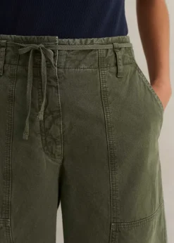 Best ME+EM Casual Crop Trouser Light Khaki