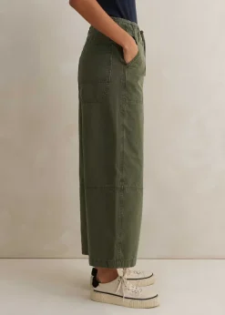 Best ME+EM Casual Crop Trouser Light Khaki