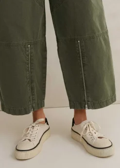 Best ME+EM Casual Crop Trouser Light Khaki