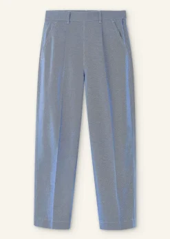 Sale ME+EM Chambray Tailoring Tapered Trouser Blue