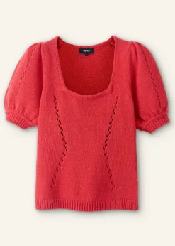 Hot ME+EM Chunky Cotton Fashioned Square Neck Tee