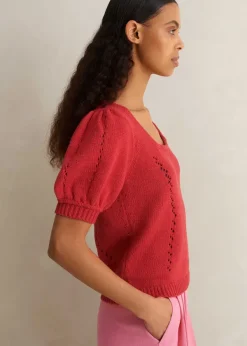 Hot ME+EM Chunky Cotton Fashioned Square Neck Tee