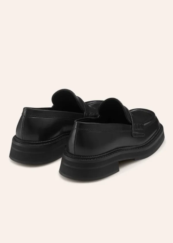 Best ME+EM Chunky Square Toe Loafer Black