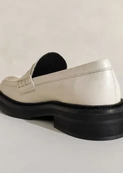 ME+EM Chunky Square Toe Loafer Off White