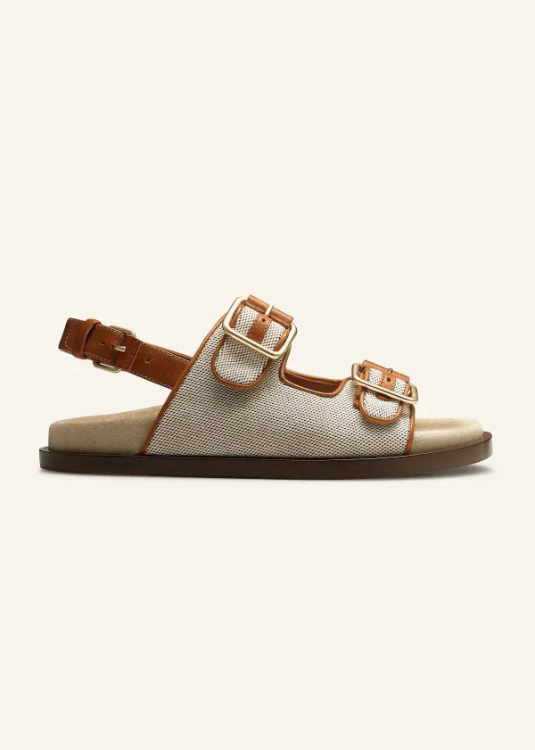 ME+EM Classic Footbed Sandal Tan