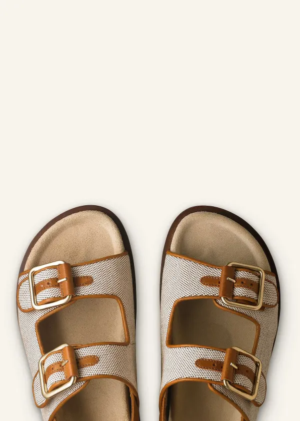 ME+EM Classic Footbed Sandal Tan