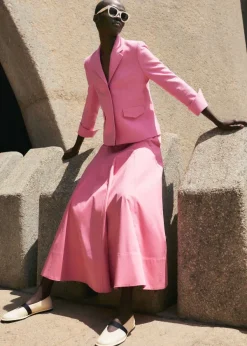 New ME+EM Contour Jacket + Skirt Co-Ord Pink