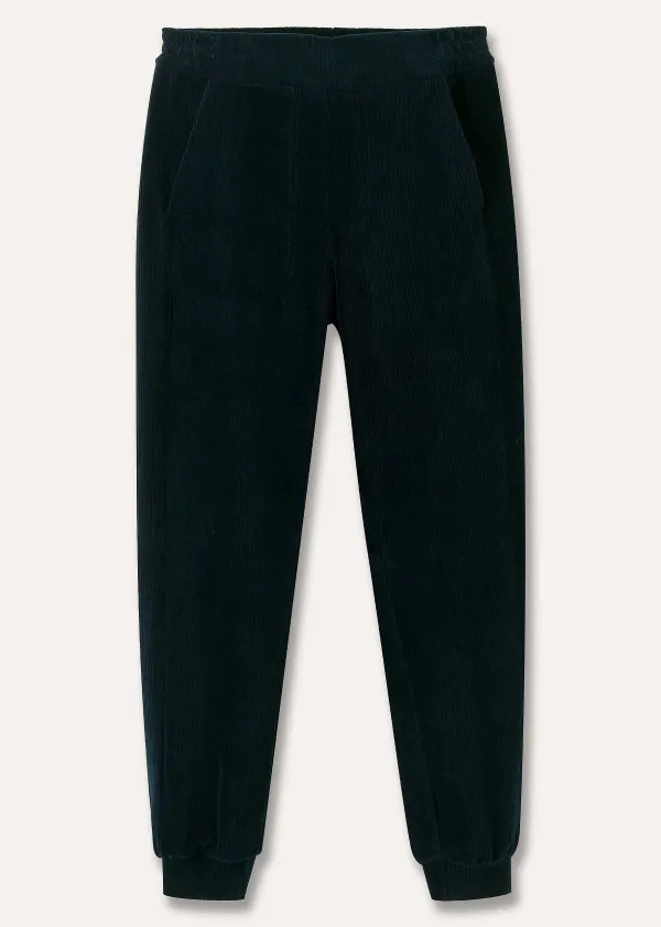 Clearance ME+EM Cord Velour Jogger Ink Blue