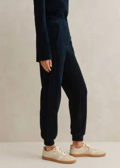 Clearance ME+EM Cord Velour Jogger Ink Blue