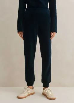 Clearance ME+EM Cord Velour Jogger Ink Blue