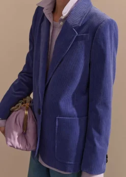 Outlet ME+EM Corduroy Boyfriend Blazer Winter Lilac