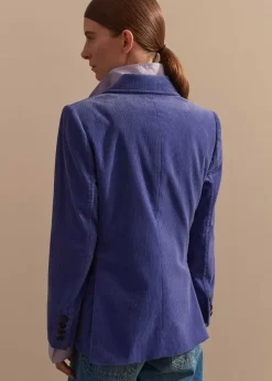 Outlet ME+EM Corduroy Boyfriend Blazer Winter Lilac