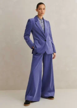 Discount ME+EM Corduroy Pant Suit Purple