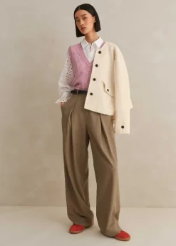 Best ME+EM Cotton Broderie Layering Shirt Fresh White
