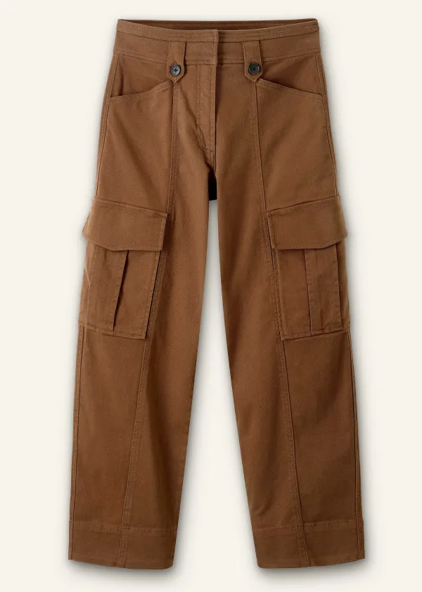 ME+EM Cotton Cargo Trouser Tan