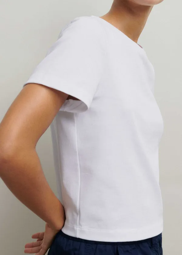 Best ME+EM Cotton Crop Tee Bright White