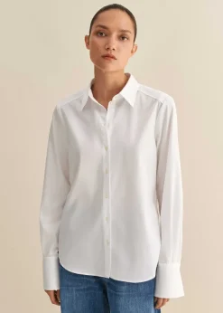 ME+EM Crease Less Cotton Forever Shirt White