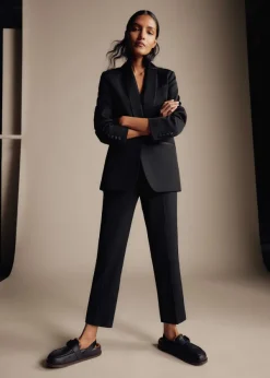 Outlet ME+EM Crop Forever Tux Trouser Suit Black