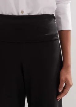 Outlet ME+EM Crop Palazzo Pant Black