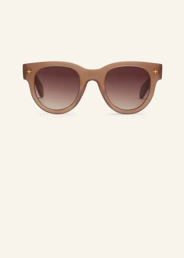 ME+EM D-Frame Sunglasses Smokey Nude