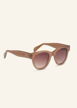 ME+EM D-Frame Sunglasses Smokey Nude