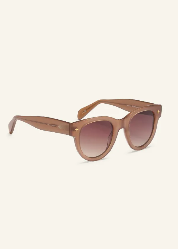 ME+EM D-Frame Sunglasses Smokey Nude
