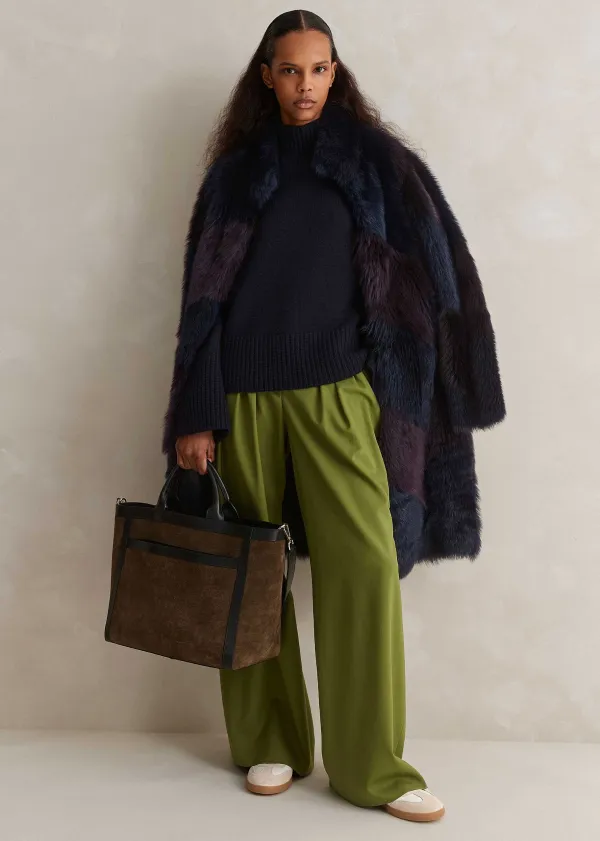 New ME+EM East West Day Tote Olive/Black