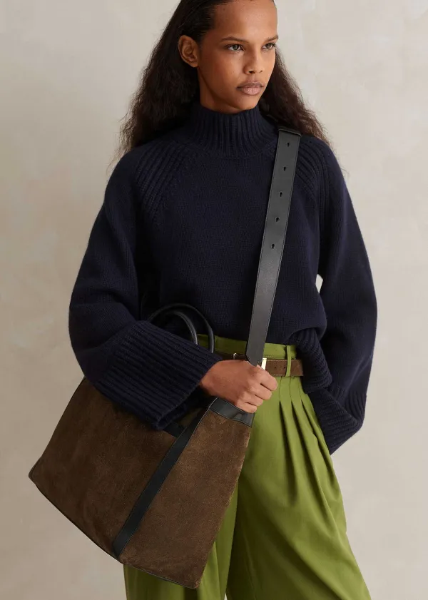 New ME+EM East West Day Tote Olive/Black