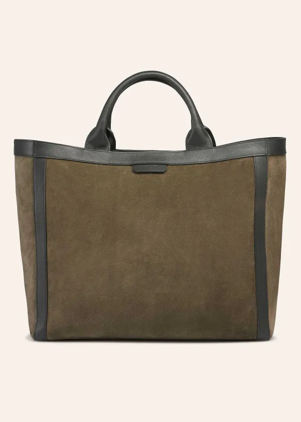 New ME+EM East West Day Tote Olive/Black
