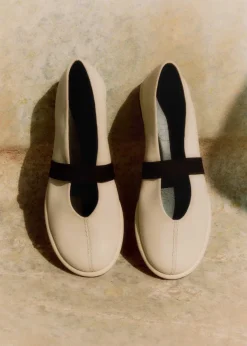 Sale ME+EM Elasticated Strap Mary Jane Off White