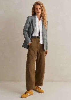 Discount ME+EM Extreme Seam Casual Trouser Tobacco