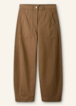 Discount ME+EM Extreme Seam Casual Trouser Tobacco