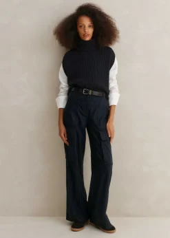 ME+EM Feature Button Crew Neck Layering Shirt Fresh White