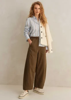 New ME+EM Fine Stripe Shirt Multi Stripe