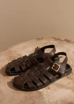 Discount ME+EM Fisherman Sandal Chocolate