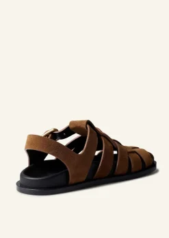 ME+EM Fisherman Sandal Tan Suede