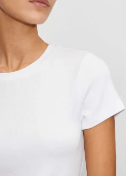 ME+EM Fitted Rib Tee White
